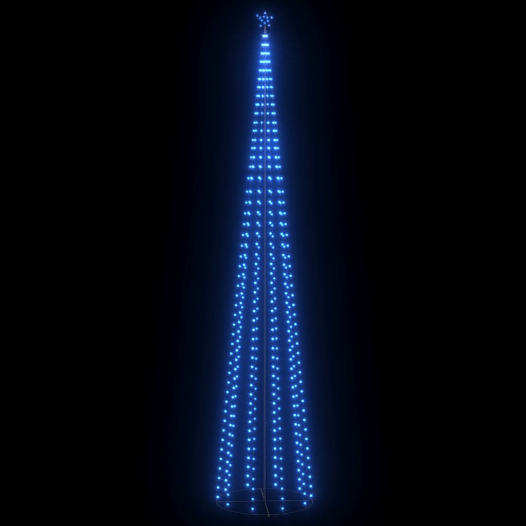 Vidaxl Kegelkerstboom 752 LED blu 160x500 cm