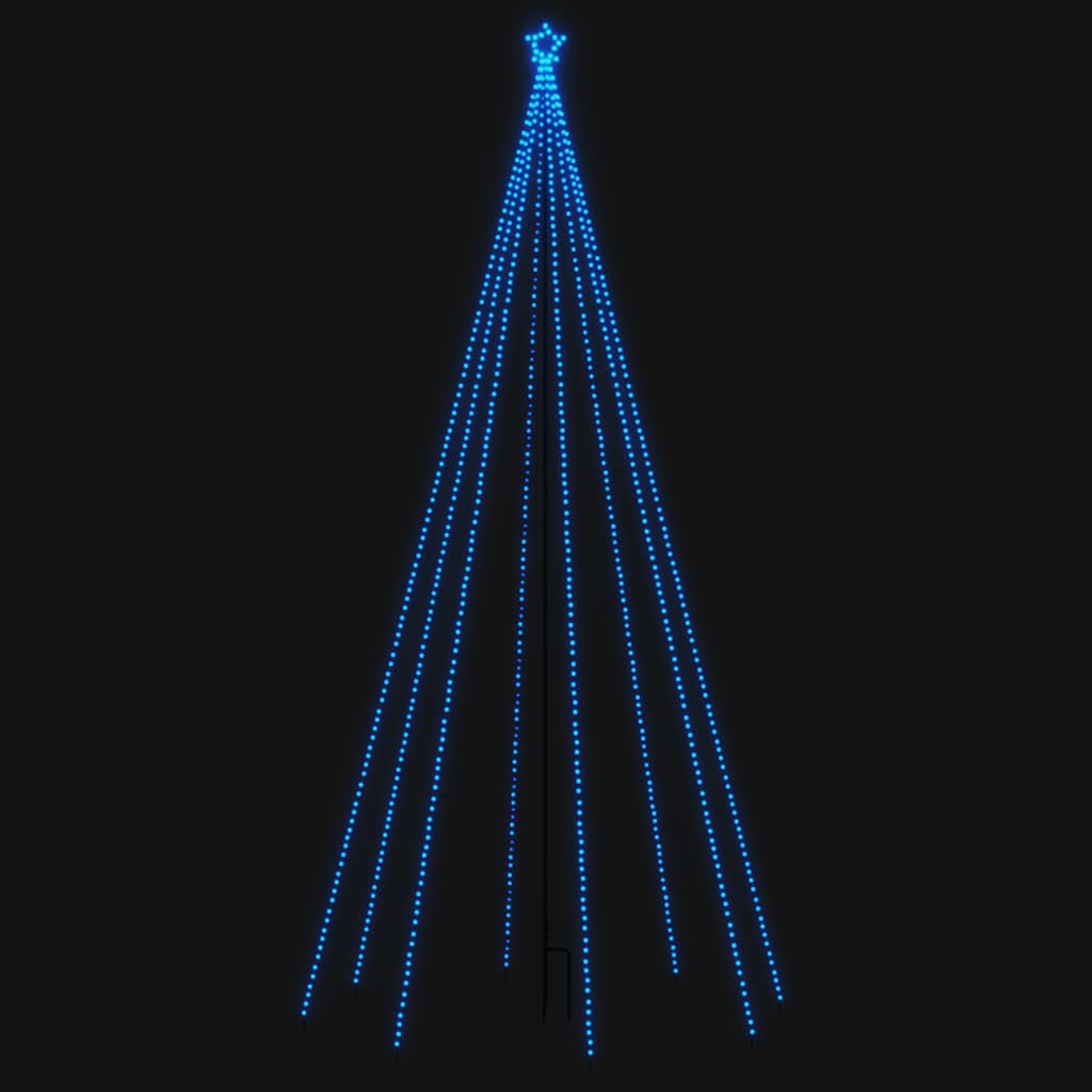 Albero di Natale a LED Vidaxl all'interno di 576 LED 3,6 m blu