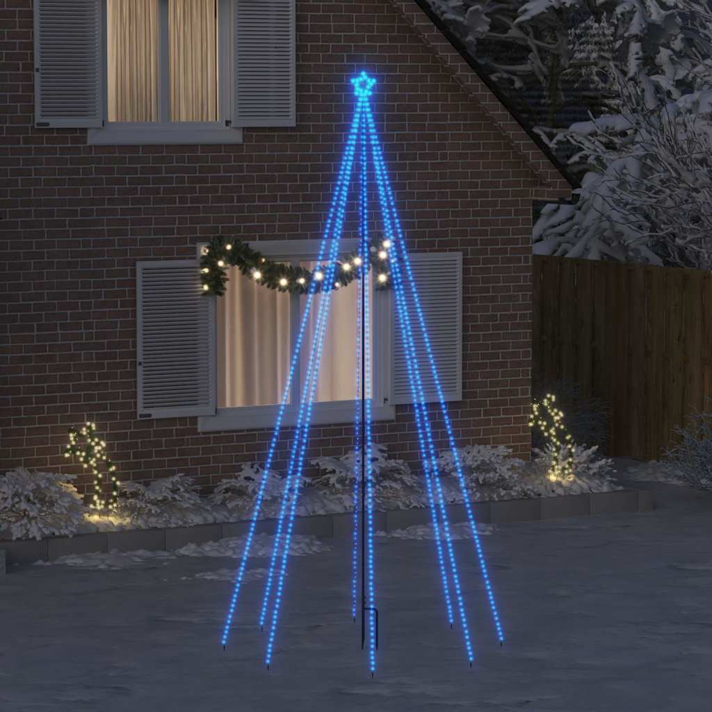 Albero di Natale a LED Vidaxl all'interno di 576 LED 3,6 m blu