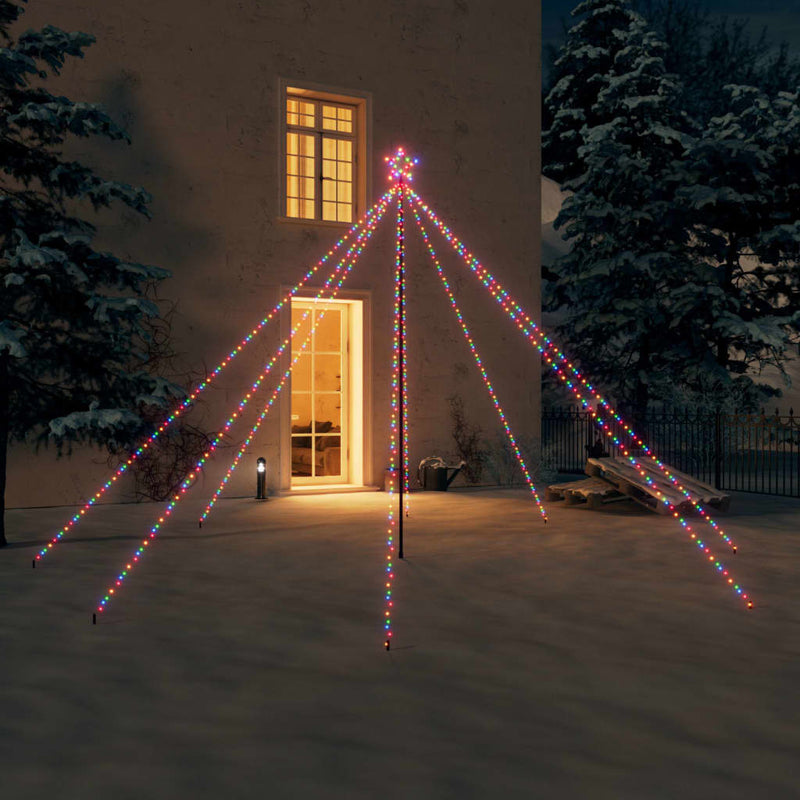 VIDAXL NASTALE Tree Lighting 576 LED all'interno di 3,6 m multilolore
