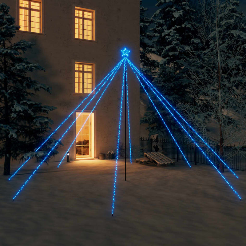 Albero di Natale a LED Vidaxl all'interno di 800 LED 5 m blu