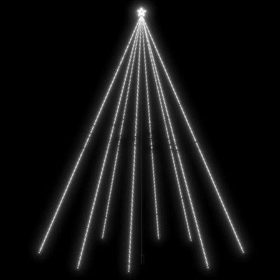 Albero di Natale a LED Vidaxl all'interno di 1300 LED BIANCO CREDO 8 M