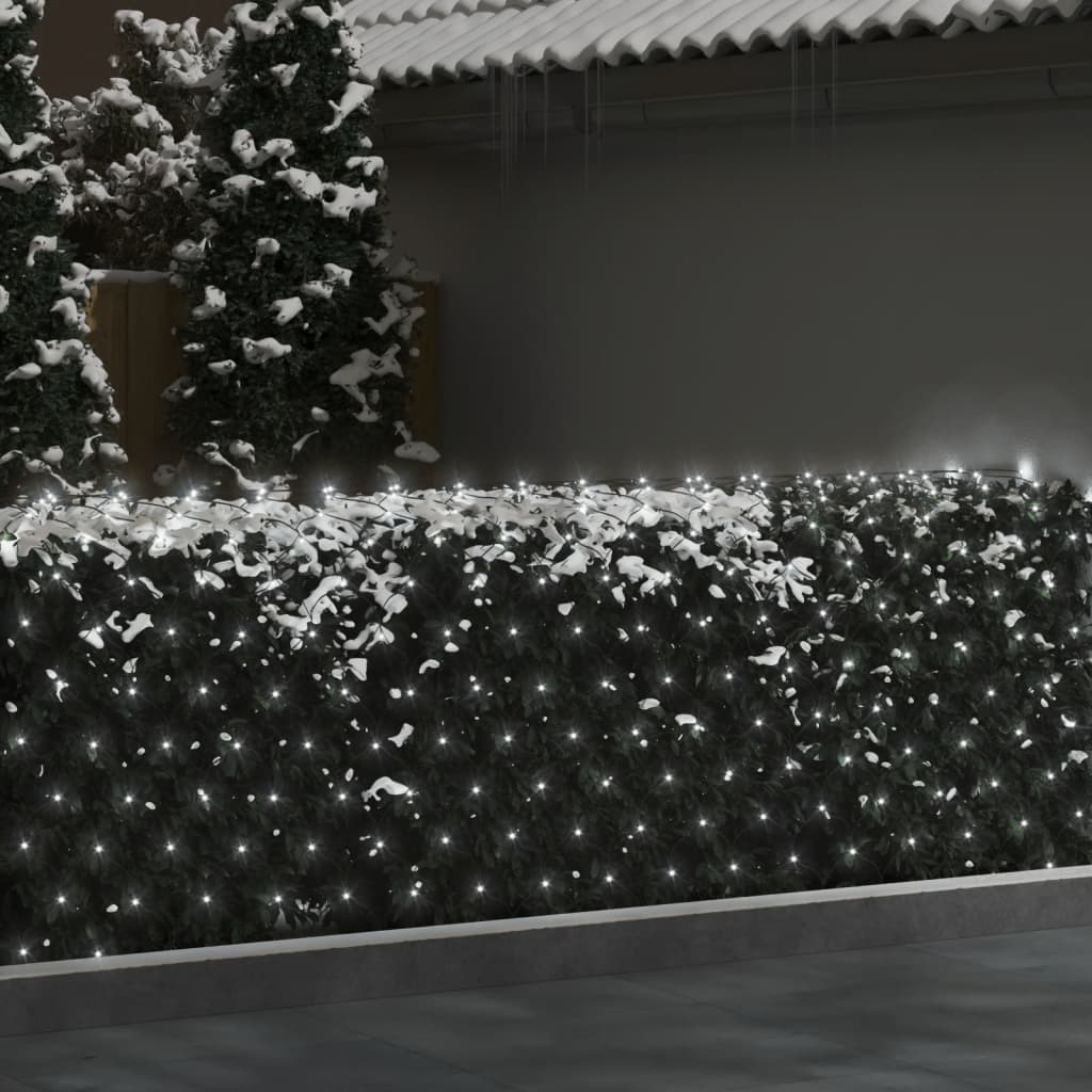 Vidaxl Christmas Network Lighting 204 LED all'interno e all'esterno 3x2 m freddo bianco