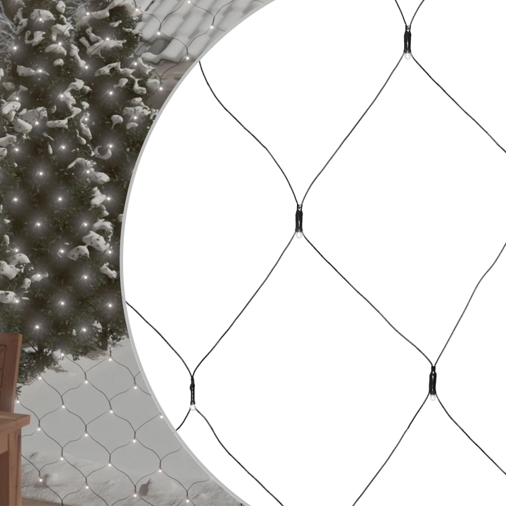 Vidaxl Christmas Network Lighting 204 LED all'interno e all'esterno 3x2 m freddo bianco