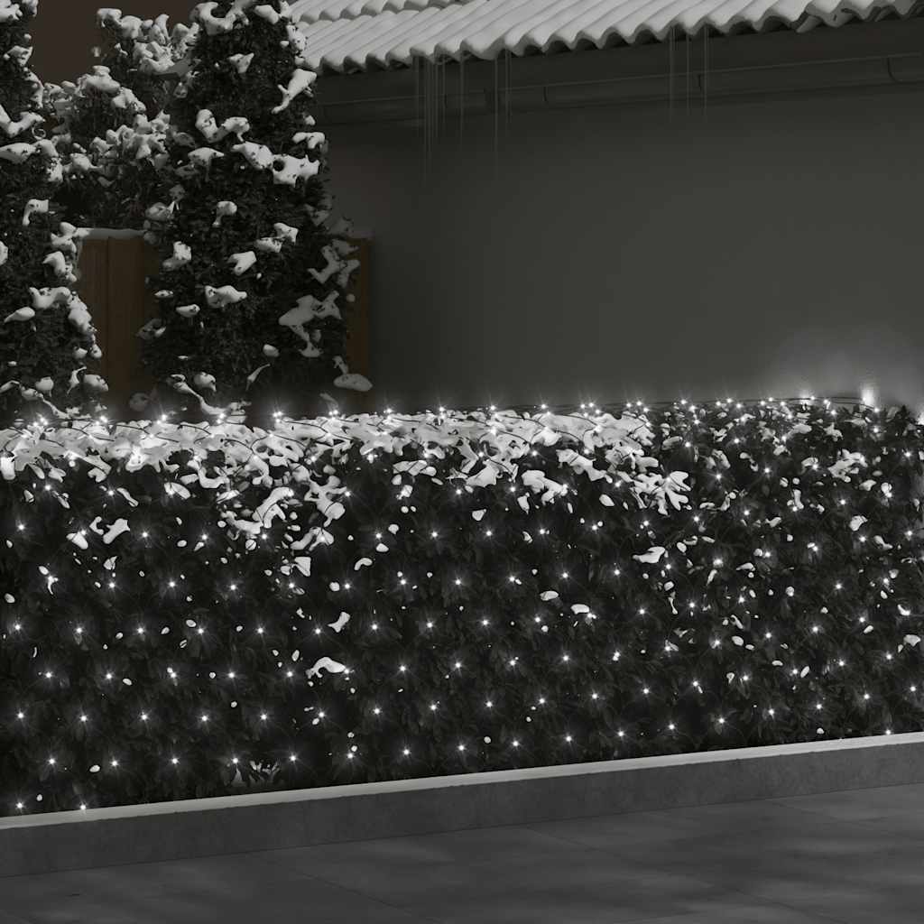 Vidaxl NAVIDAD NETA ILUMINACIÓN 306 LED dentro y fuera de 3x3 m de blanco frío