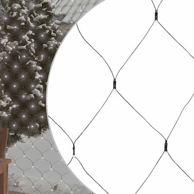 Vidaxl NAVIDAD NETA ILUMINACIÓN 306 LED dentro y fuera de 3x3 m de blanco frío