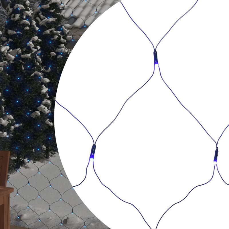 Vidaxl Christmas Network Lighting 306 LED all'interno e all'esterno 3x3 m blu