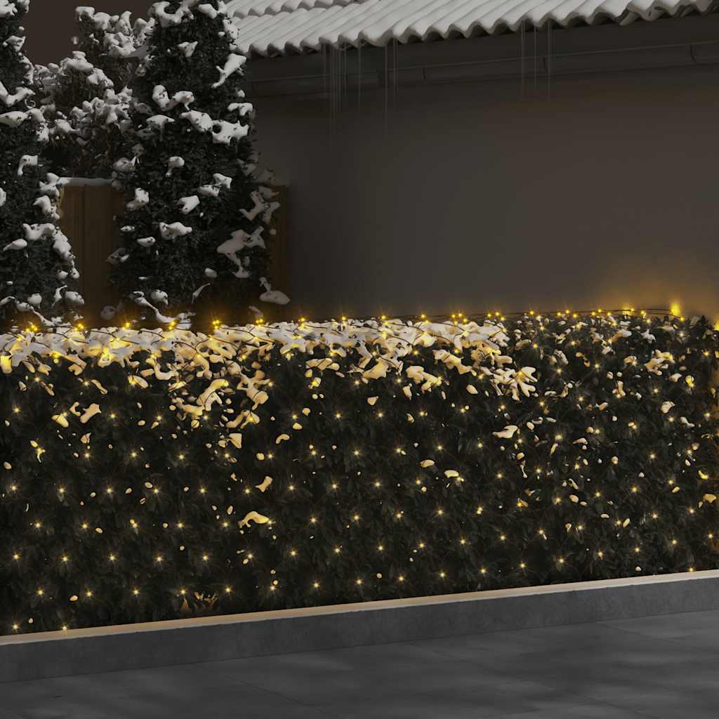 Vidaxl Christmas Network Lighting 544 LED all'interno e all'esterno 4x4 m bianco caldo