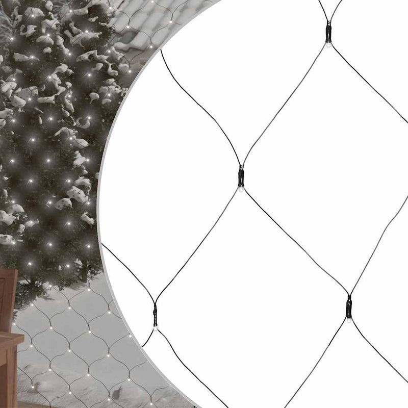 Vidaxl Christmas Network Lighting 544 LED dentro y fuera de 4x4 m blanco frío