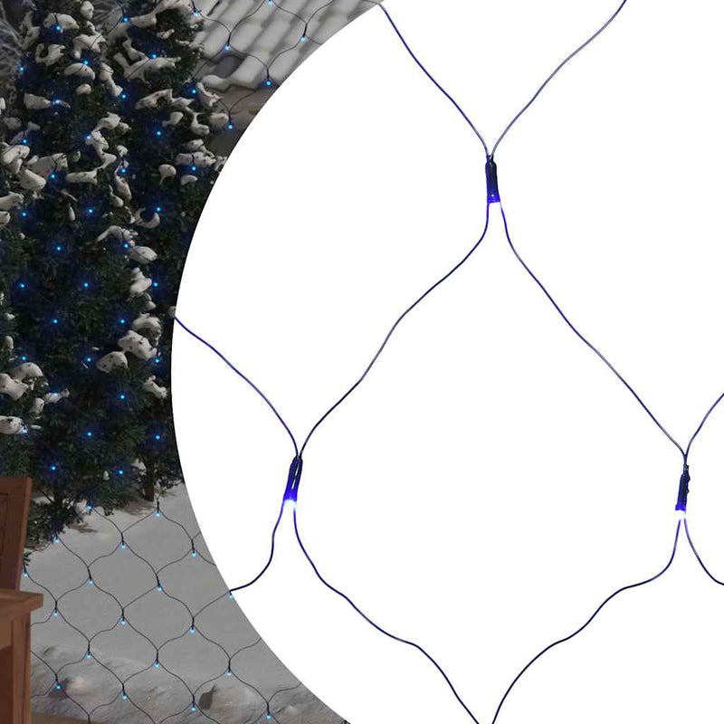 Vidaxl Christmas Network Lighting 544 LED dentro y fuera de 4x4 m azul