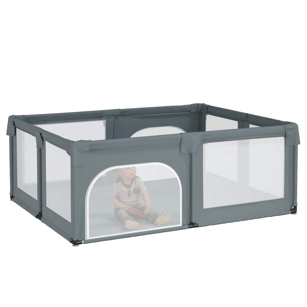 vidaXL Box per Bambini con 2 Ante in Tessuto Oxford Grigio Chiaro