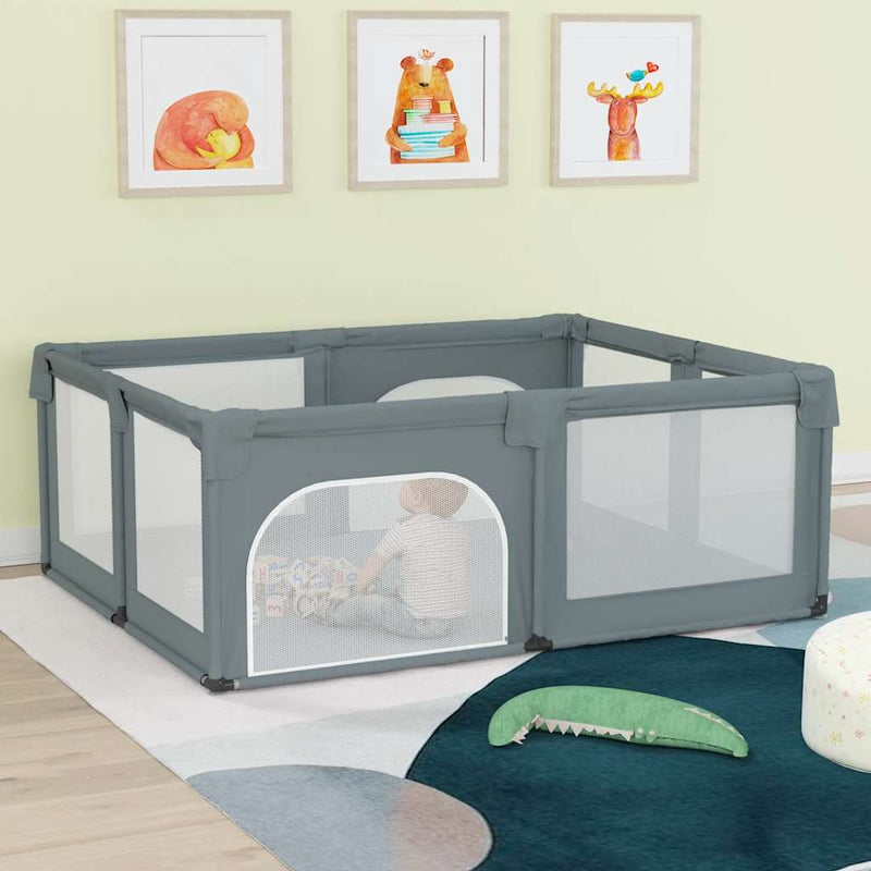 vidaXL Box per Bambini con 2 Ante in Tessuto Oxford Grigio Chiaro