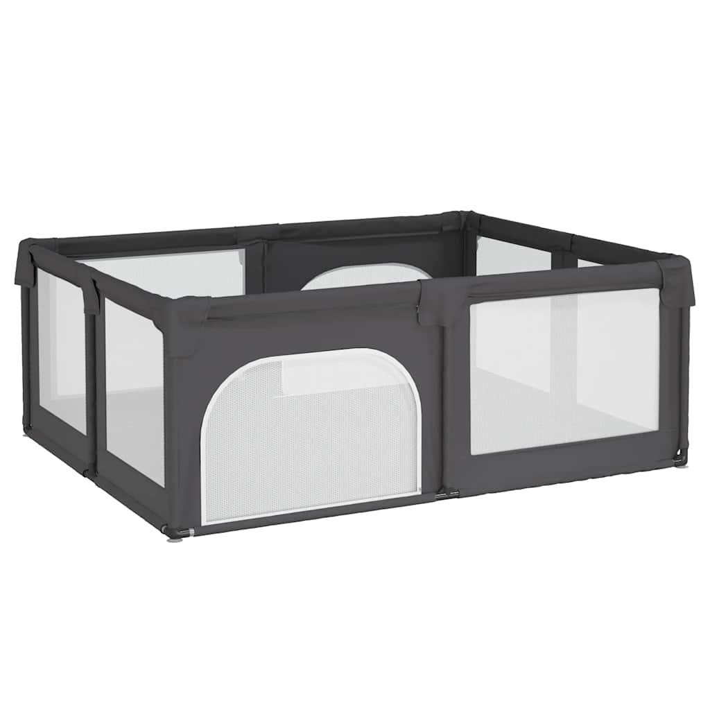 VidaXL Baby Box con 2 puertas Tela Oxford gris oscuro