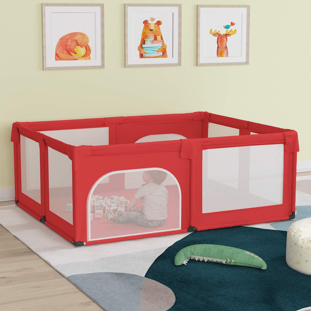 Vidaxl Babybox con 2 porte Oxford Fabric Red