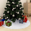 Vidaxl Falda del árbol de Navidad 122 cm Kunstvacht White