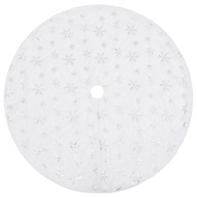 Vidaxl Gonna per albero di Natale Luxuria da 150 cm giacca artificiale bianca