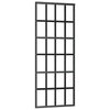 Porta scorrevole Vidaxl 76x205 cm vetro eSG e nero in alluminio