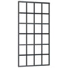Vidaxl schuifdeur 102x205 cm esg-glas en aluminium zwart