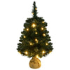 Vidaxl Kunstkerstboom con iluminación y estándar de 60 cm PVC Green