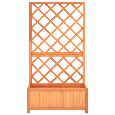 Vidaxl Latwerkplantenbak 70x30x135 cm Pinino solido marrone