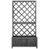Vidaxl Latwerkplantenbak 70x30x135 cm Pino solido nero