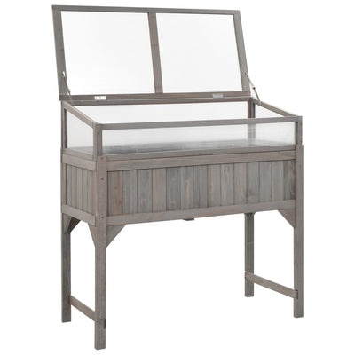 Vidaxl fioriera sollevata con serra 110x54x120 cm Pineo solido