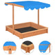 Vidaxl Sandbox con techo ajustable 115x115x115 cm Pinehout