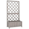 Vidaxl latwerkplantenbak 70x30x135 cm de pino sólido