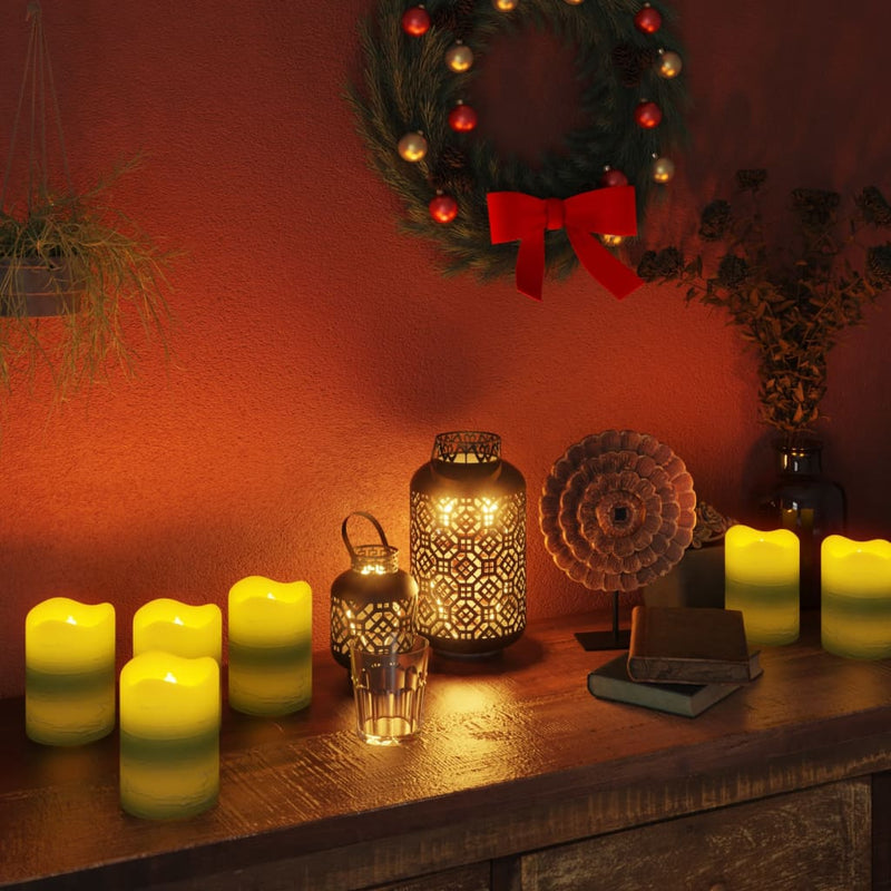 Velas LED de Vidaxl sin envejecimiento con control remoto 24 st cálido blanco