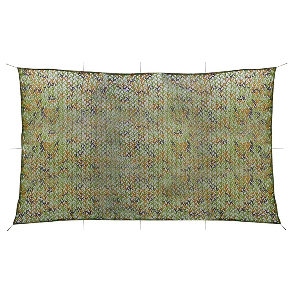 Vidaxl camouflagenet met opbergtas 2x6 m groen