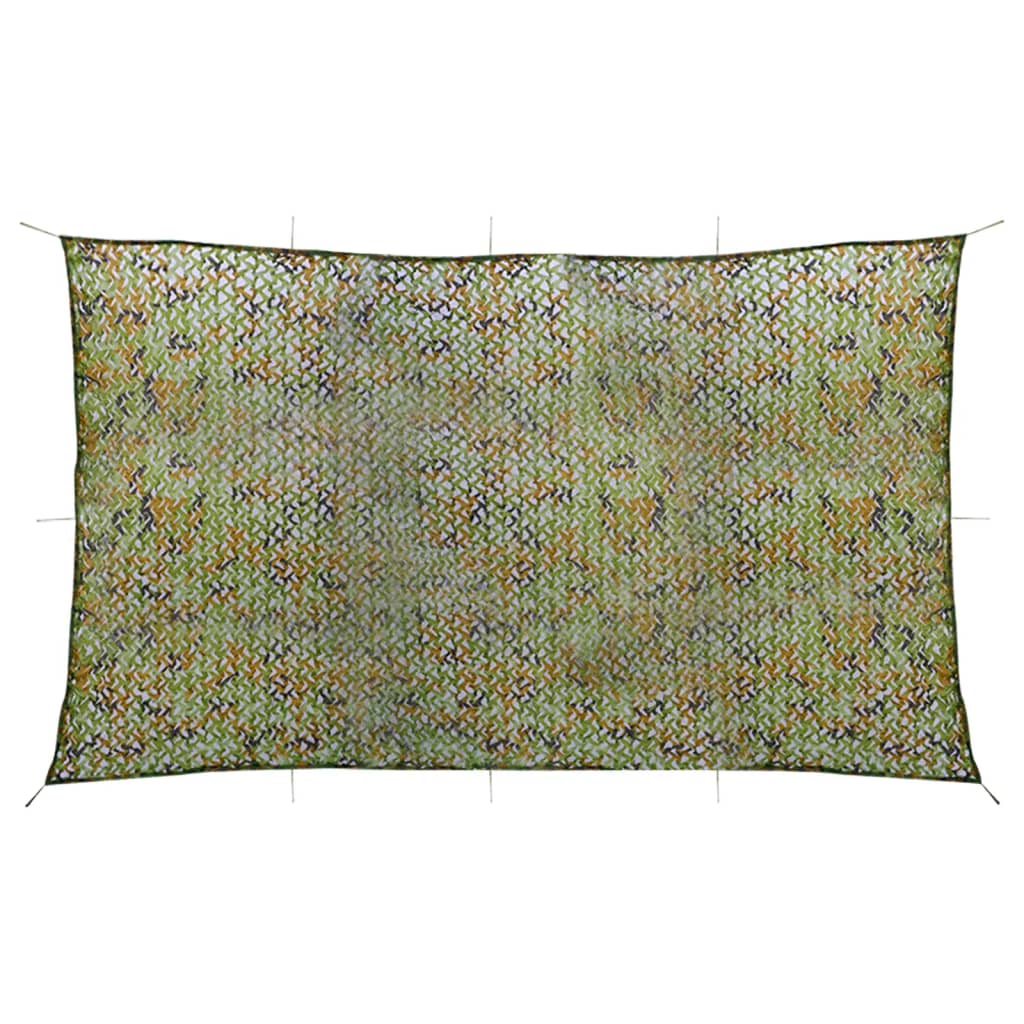Vidaxl camouflagenet met opbergtas 3x6 m groen