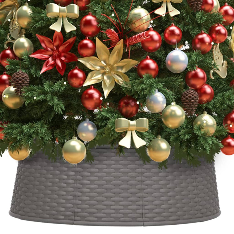 VidaXL Kerstboomrok Ø54x19,5 cm bruin