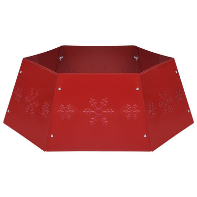 Gonna dell'albero di Natale Vidaxl Ø68x25 cm rosso