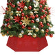Falda de árbol de Navidad Vidaxl Ø68x25 cm rojo