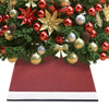 Falda de árbol de Navidad Vidaxl 48x48x25 cm rojo y blanco