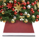 Falda de árbol de Navidad Vidaxl 48x48x25 cm rojo y blanco