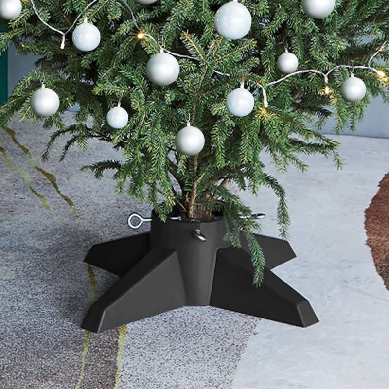 Vidaxl Christmas Tree Stand 55.5x55.5x15 cm grigio