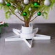 Soporte de árbol de Navidad Vidaxl 47x47x13.5 cm blanco