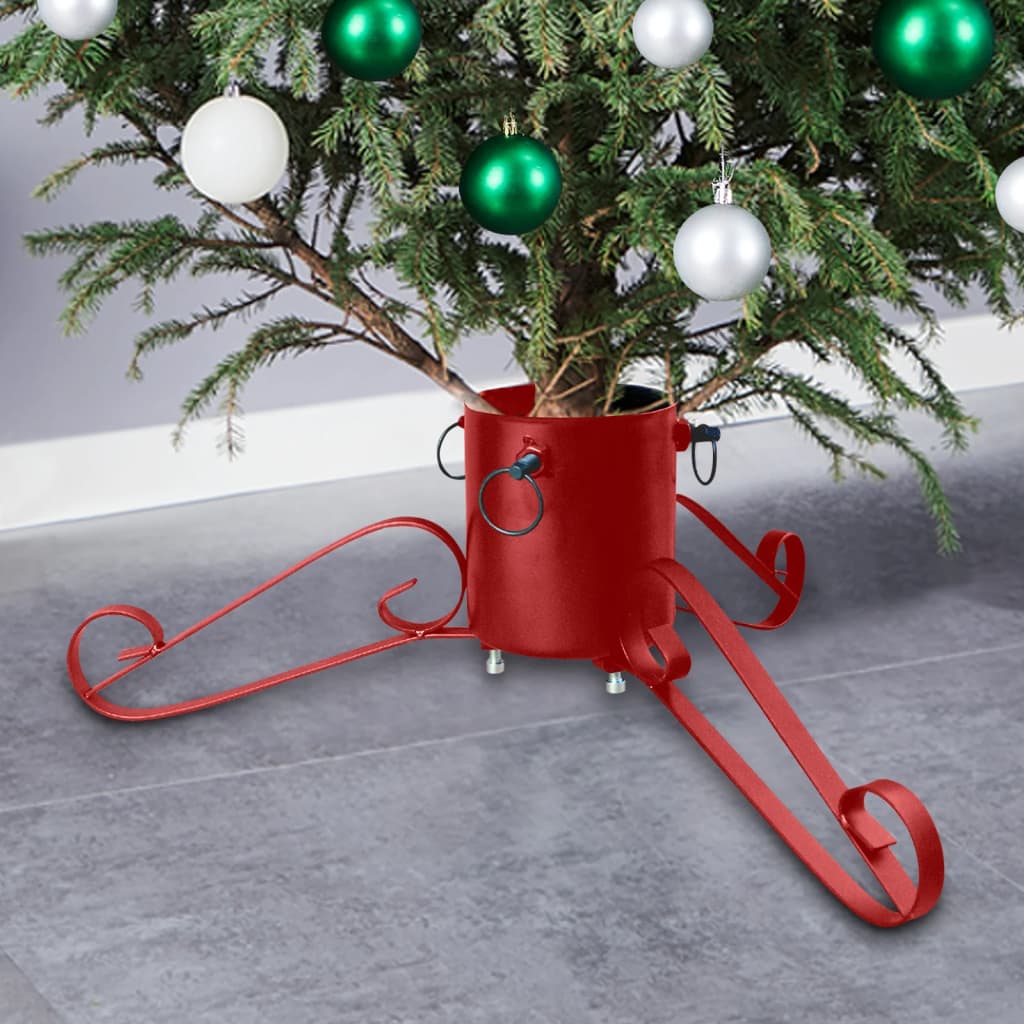 Vidaxl Christmas Tree Stand 58x58x21 cm rosso