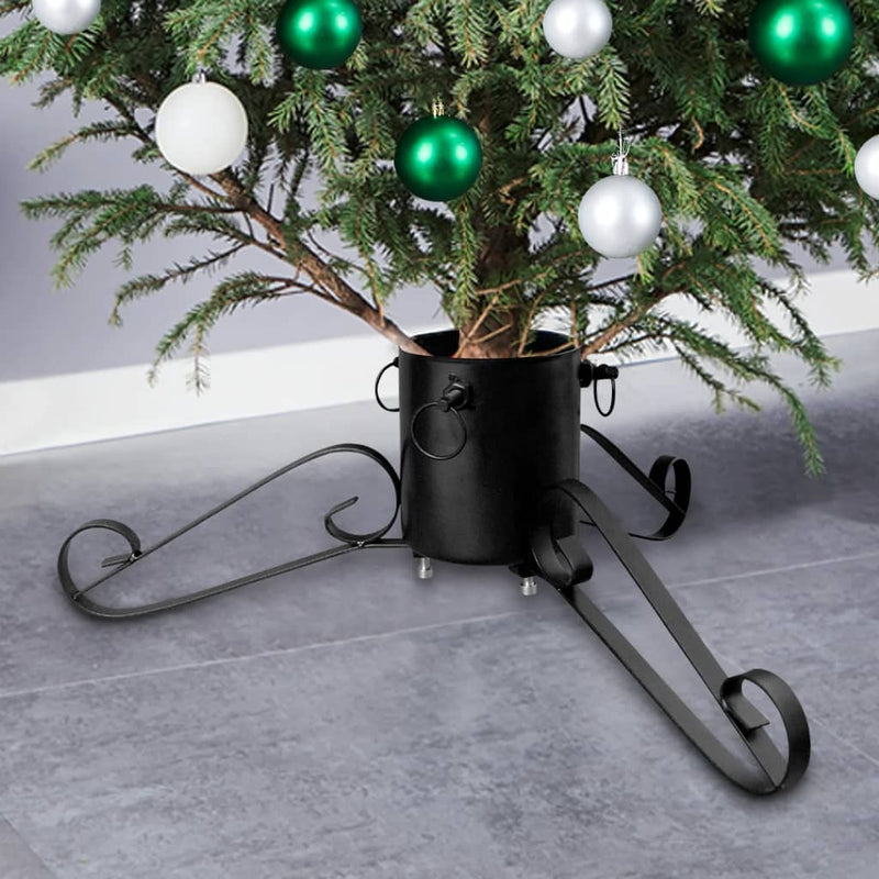 Soporte de árbol de Navidad Vidaxl 58x58x21 cm negro