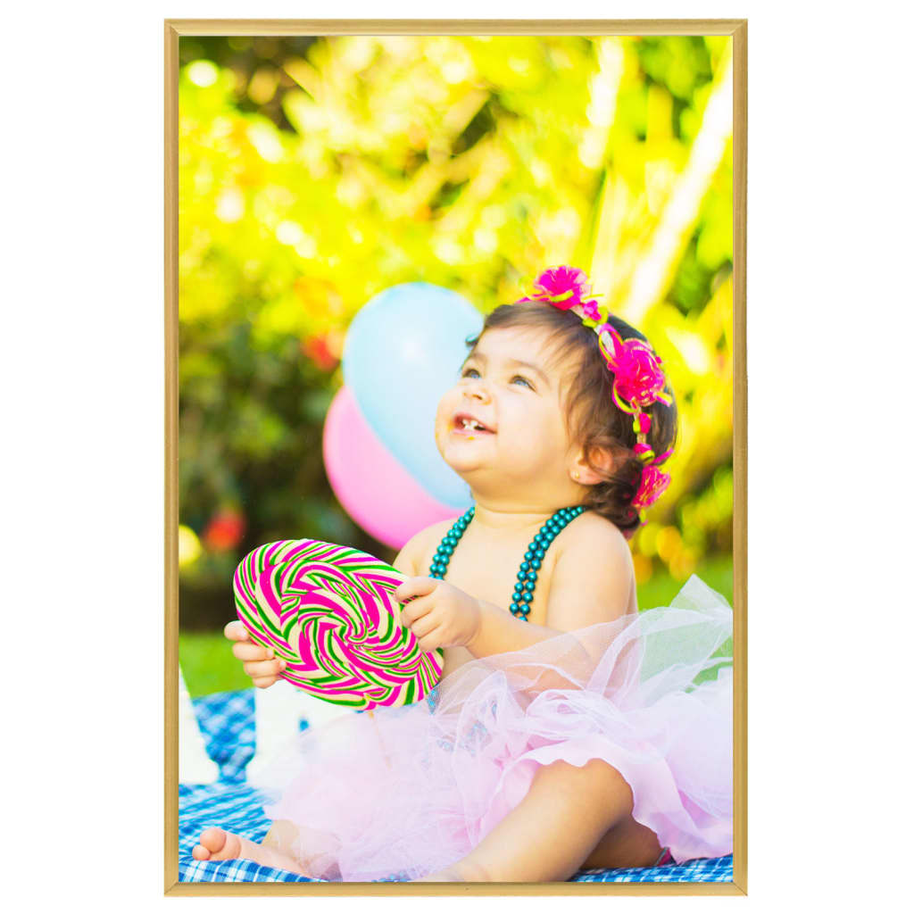 Vidaxl Photo Frames 3 PCS para la tabla 21x29.7 cm MDF Gold Colored