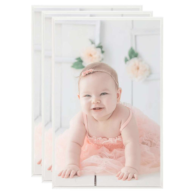 Vidaxl Photo Frames 3 PCS para la Tabla 13x18cm MDF Color de color plateado