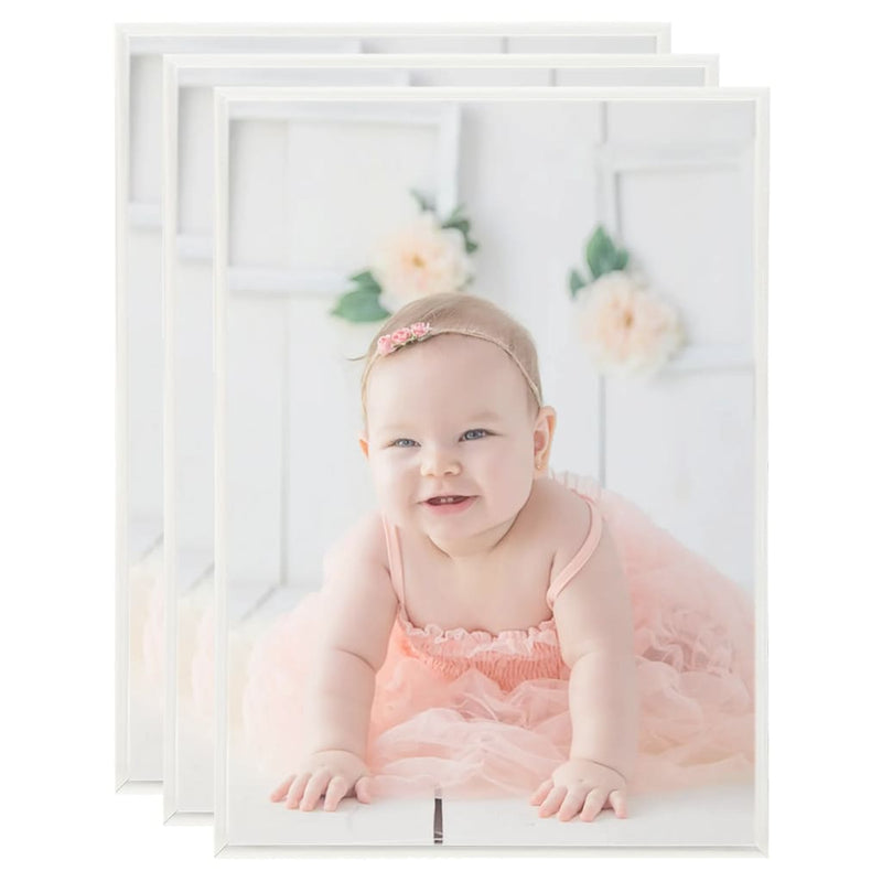 Frame fotografiche Vidaxl 3 pezzi per tabella 15x21cm MDF Silver Coloted