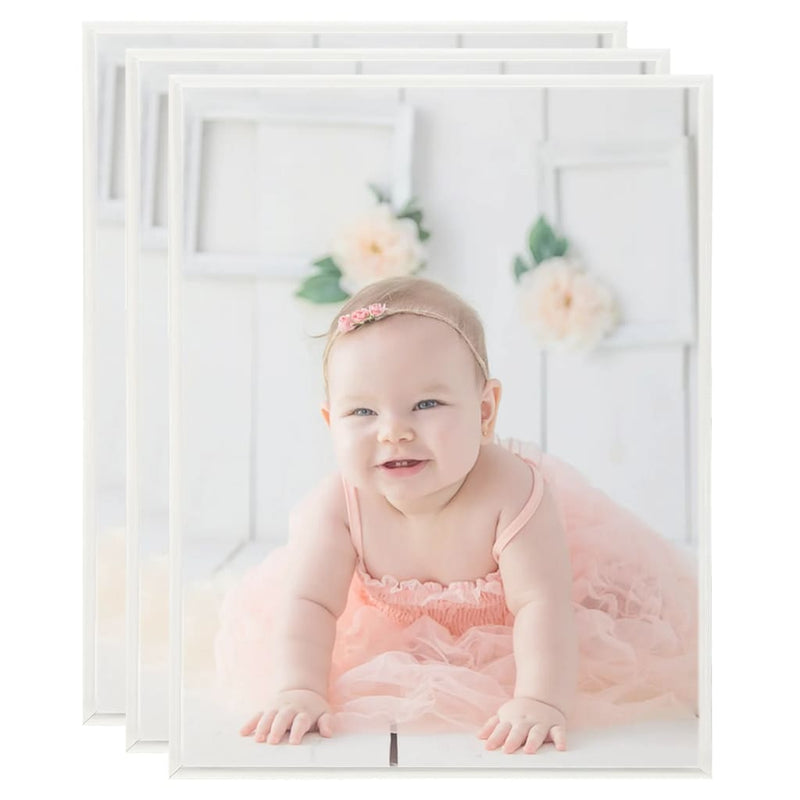 VidaXL Fotolijsten 3 st voor wand 40x50 cm MDF zilverkleurig