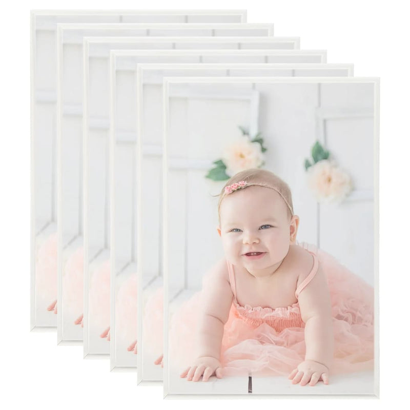 Vidaxl fotogrammi fotografici 5 pezzi per parete o tabella 50x70 cm mdf argento colorato