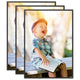 Vidaxxl marcos de fotos 3 piezas para mesa 18x24 cm mdf negro