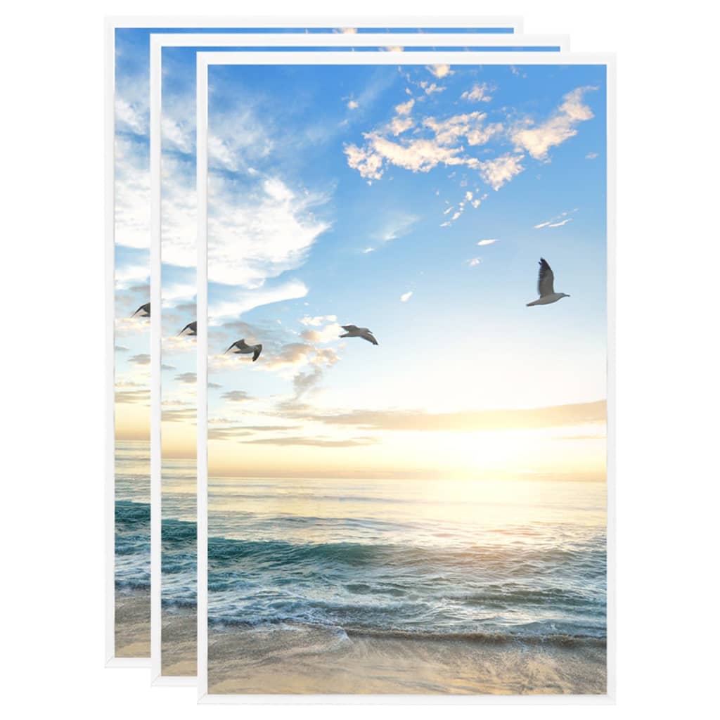 Vidaxl Photo Frames 3 PCS para la tabla 10x15 cm MDF White