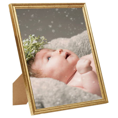 Vidaxl marcos de fotos 10 pcs para la tabla 10x15 cm MDF Gold Colored