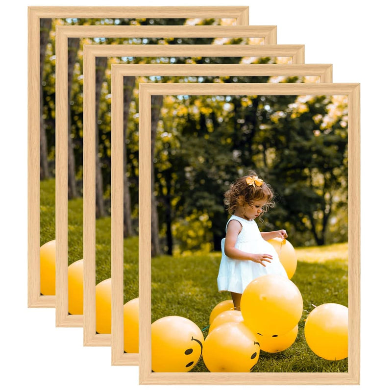 Vidaxl fotogrammi fotografici 5 pezzi per parete o tabella 59.4x84 cm Colore in rovere chiaro