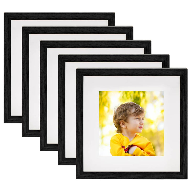 Vidaxl fotogrammi fotografici 5 pezzi per 13x13 cm foto 3d 23x23 cm nero